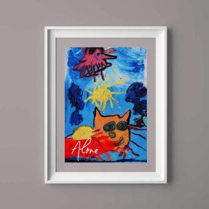 Oil painting of flowers